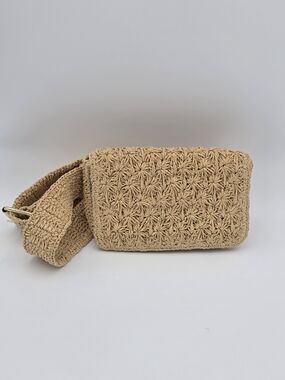 Mark And Graham Raffia Belt Bag